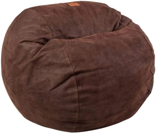 CordaRoy's® Original Coffee Faux Leather Full Bean Bag Chair-0