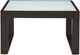 Signature Design by Ashley® Beachloft Glass Top Aluminum Outdoor Cocktail Table with Black Base-1