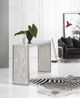 Hooker® Furniture Melange Emma Beige Console Table with Silver Leaf Accents-2