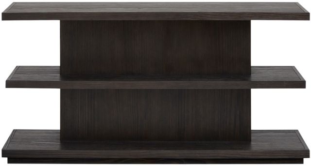 Magnussen Home® Shaffer Velvet Roast Brown Rectangular Sofa Table-1