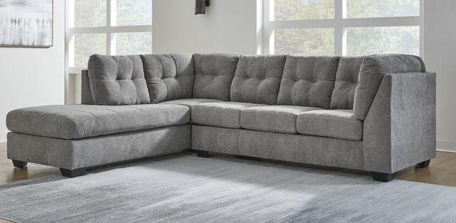 Signature Design by Ashley® Marelton 2-Piece Gray Left-Arm Facing Sleeper Sectional and Chaise-2