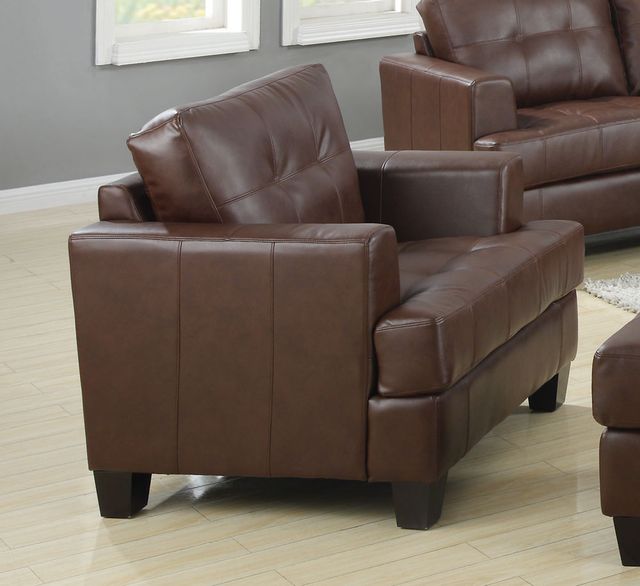 Coaster® Samuel 3-Piece Brown Living Room Set-3