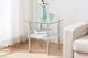 Titus Furniture 3 Piece Glass/Chrome Coffee Table Set-1
