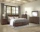 Bernards Danville Brown Queen Panel Bed-1