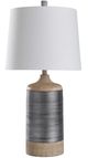 StyleCraft Haverhill Brown/Silver/White Table Lamp-0