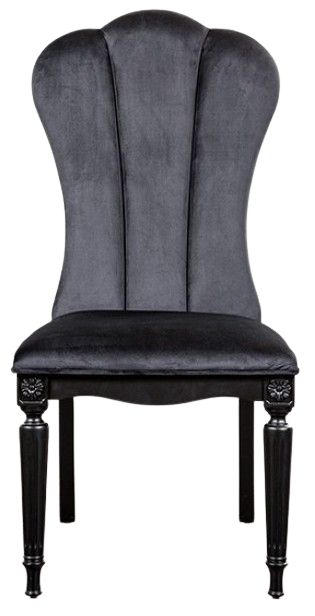 Furniture of America® Melodi Parc 2-Piece Black Side Chair Set-0