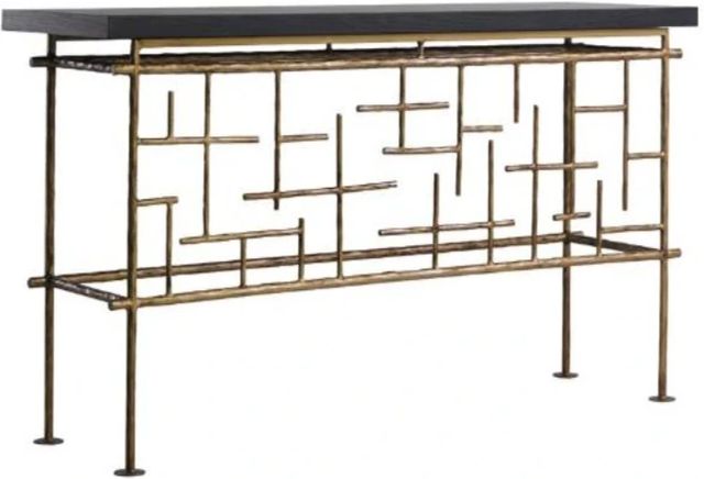 YHD Aurelio Espresso Console with Brass Base-0