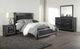 Signature Design by Ashley® Kaydell 2-Piece Black King Upholstered Panel Bed Set-3