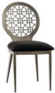 Furniture of America® Abner 2-Piece Black/Silver Dining Side Chair Set-0