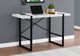 Monarch Specialties Inc. 48"L White and Black Metal Computer Desk-4