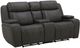 Kate Preston Home Aline Anthracite Zero Gravity Power Reclining Console Loveseat with Power Headrest-0
