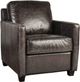 Campio Furniture Legacy Leather Domenic Dark Purple Chair-0