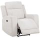 Coaster® Kennett Ivory Upholstered Power Recliner-0