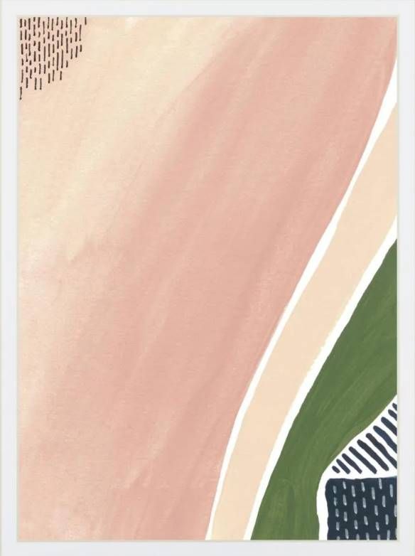 Classy Art Simple Marks II by Regina Moore Mirrored Frame Wall Art-1
