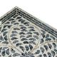 A & B Home Black 15" Capiz Tray-4