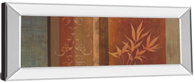 Classy Art Leaf Silhouette Il by Jordan Grey Mirror Framed Wall Art-1