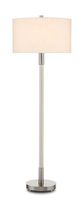 Currey & Company Bravo Gray Salt/Pewter Floor Lamp-0