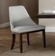 Furniture of America® Morden 2-Piece Dark Walnut/Off-White Upholstered Side Chair-1