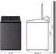 WT8200CL | DLE8200L - LG Top Load Laundry Pair with 5.0 cu. ft. Washer with Easy Unload and 7.3 cu. ft. Electric Dryer-2