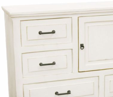 Million Dollar Rustic Econo White Dresser-1