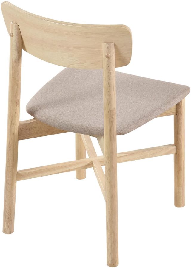 Coaster® Parkridge Tan/White Washed Dining Side Chair-3