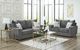 Signature Design by Ashley® Stairatt 2-Piece Gravel Sofa and Loveseat-4