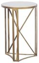 Fairfield® Libby Langdon Rogers White Chairside Table with Champagne Base-0