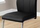 Monarch Specialties Inc. 2-Piece Black Side Chair Set with U-Shaped Bases-3