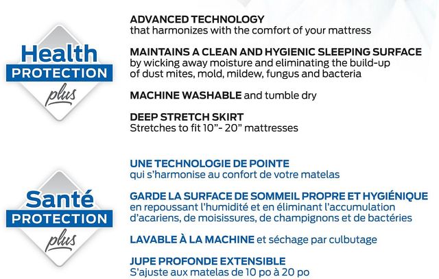 Comerco® Fusion King Mattress Protector Set + 2 Pillow Protectors-3