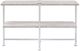 ACME Furniture Brecon White Oak Top Sofa Table with Chrome Base-1