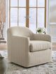 Signature Design by Ashley® Valwick Brown/Cream Swivel Accent Chair-1