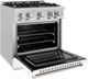 ZLINE Select 30" Stainless Steel Pro Style Gas Range with White Matte Door-3