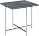 ACME Furniture Adelae Gray End Table with Chrome Base-0