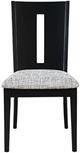 Jofran Inc. Urban Icon Black/Gray Slotback Dining Side Chair-2