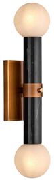 Currey & Company Beatrix Black Bath Wall Sconce-0