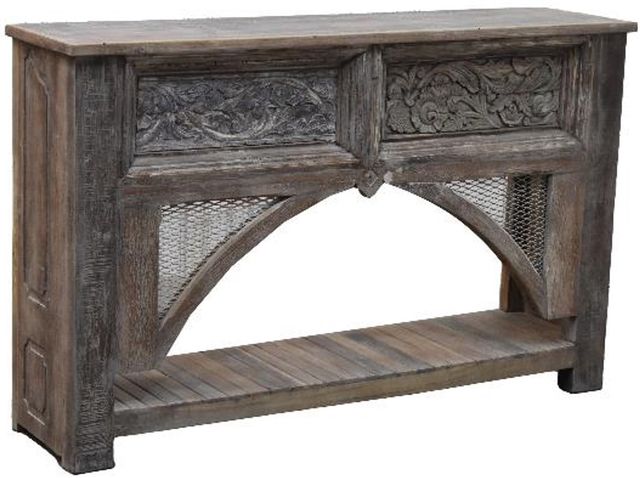 Jaipur Furniture Wdn. Old World Brown Balcony Console-0