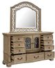 Magnussen Home® Marisol Graphite Dresser and Shaped Mirror-1