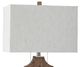 StyleCraft Brown/Tinker Silver Table Lamp-1