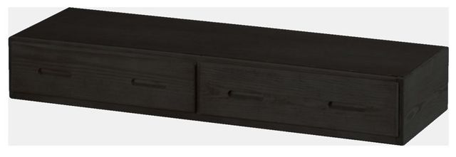Crate Designs™ Furniture Espresso Extra-long Under Bed Storage Unit-0