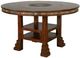 Sunny Designs™ Santa Fe Dark Chocolate Round Table with Lazy Susan-0
