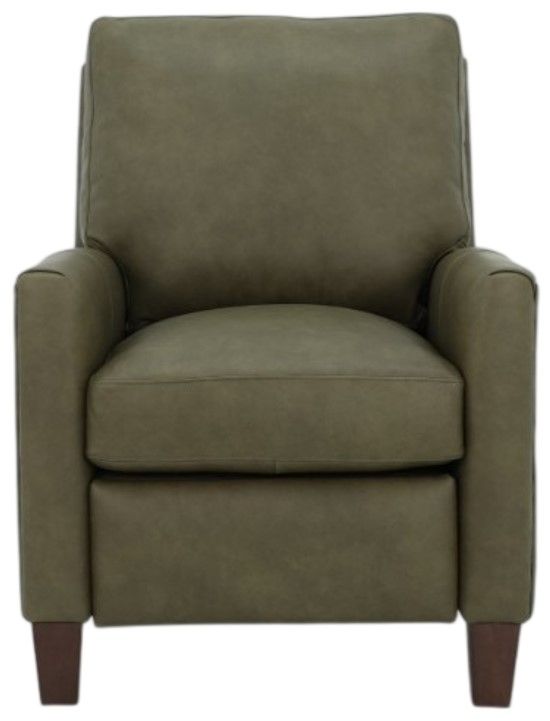 BarcaLounger® Fremont Oasis Olive Leather Manual Recliner-3