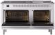 Ilve® Nostalgie II Series 60" White Pro Style Dual Fuel Range-1