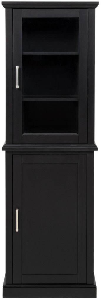 Linon Scarsdale Black Tall Cabinet-3