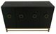 International Furniture Direct Dark Ebano Charcoal Black Console-2