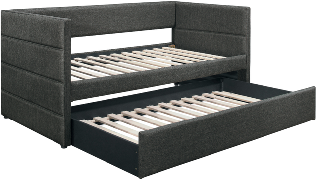 Homelegance® Vining Dark Gray Daybed with Trundle-3