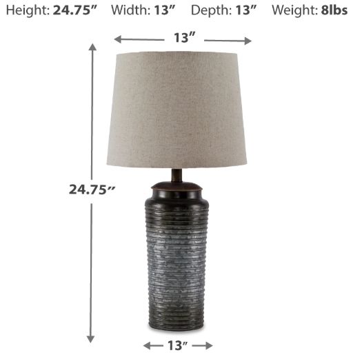 Signature Design by Ashley® Norbert Gray Table Lamp-2