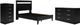 Signature Design by Ashley® Finch 3-Piece Black Full Panel Platform Bed Set-0