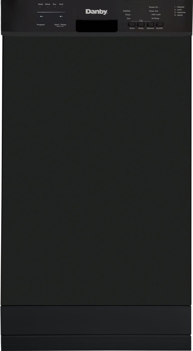Danby® 18" Black Built In Dishwasher-0