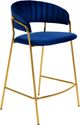 TOV Furniture Padma Set of 2 Navy Vegan Leather Counter Stools-4