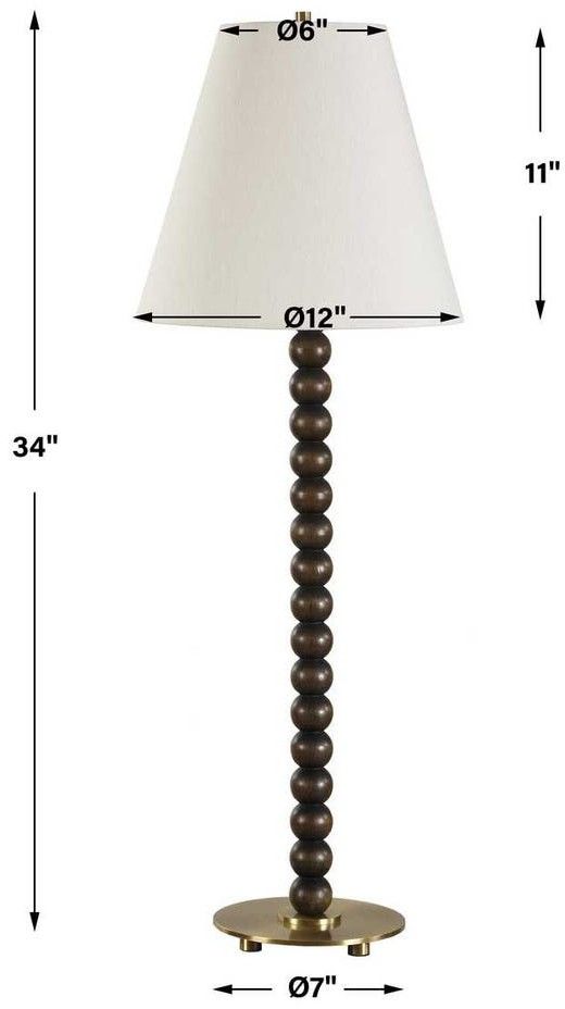 Uttermost® Gallus Dark Walnut Table Lamp-2